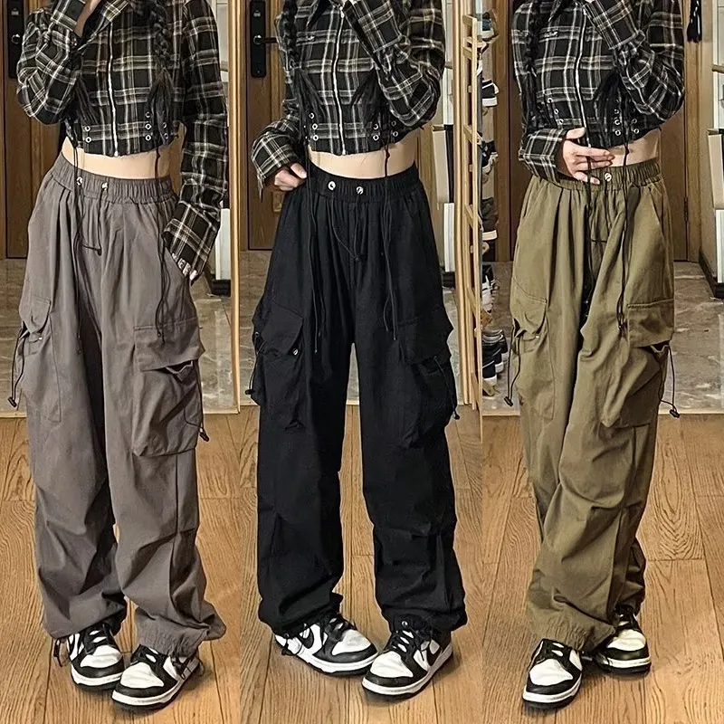 High Waist Korean Style Pants Wide Leg Trousers Cut Out Y2k Things