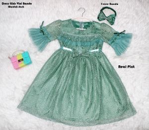Kp Gaun Pesta Anak Umur 4th Sampai 7th | Baju Kondangan Anak Anak | Pakaian Ulang Tahun Anak Good Quality Berkualitas viny kids