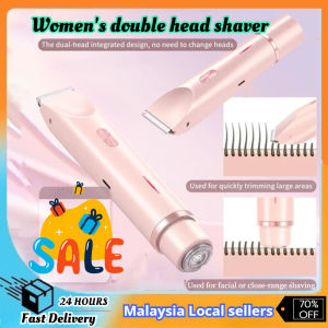 KONKA 2in1 Double Head Electric Shaver for Women Waterproof Wet&Dry Hair Razors Hair Trimmer Detachable Head shaving machine