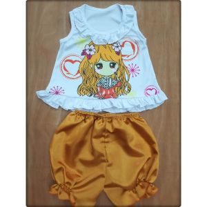 ชุดเด็กผู้หญิง ไซส์S 6-12เดือน 10โล (รบกวนเลือกแต่สีกางเกงนะจ๊ะเสื้อจะสุ่มลายให้จ้า) เสื้อเป็นผ้าไมโครไฟเบอร์ กางเกงผ้ามัน