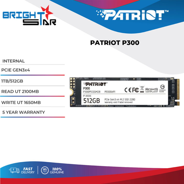 Patriot P300 Nvme Ssd Gen PATRIOT MEMORY Patriot P300 NVMe SSD