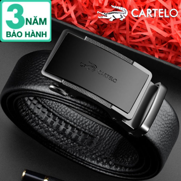 Thắt Lưng Dây Nịt Da Nam Cao Cấp Hàng Hiệu CARTELO Thắt Lưng Nam Da Bò ...