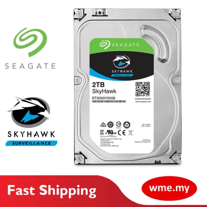 Seagate 1TB 2TB 4TB SkyHawk SATA III 3.5" Internal Surveillance Hard Drive