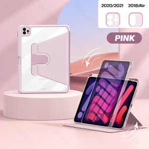 GOOJODOQ Bao Đựng Bút Chì Xoay 2021 Độ Cho iPad Mini 6 iPad Pro 11 2020 Air 4 10.2 iPad 360 Thế Hệ Thứ 7 Thứ 8 Thứ 9