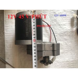 Motor giảm tốc 12V 600W có chổi than chế tạo robot động cơ giảm tốc 12V 600w motor 12V giảm tốc