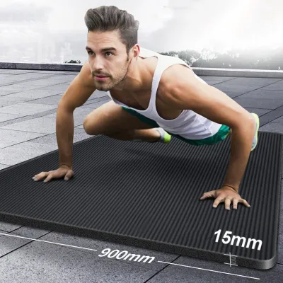 Thảm Gym Yoga Dày 15mm NBR Siêu Đàn Hồi Chống Trơn Trượt. Chính Hãng Thảm tập gym yoga tại nhà dày 15mm chất liêu NBR cao cấp chống thấm nước chống trượt