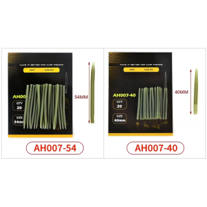 54mm/40mm Câu cá chống Rối tay áo thay thế dây câu bảo vệ đầu cao su ống móc câu tay áo bền bỉ