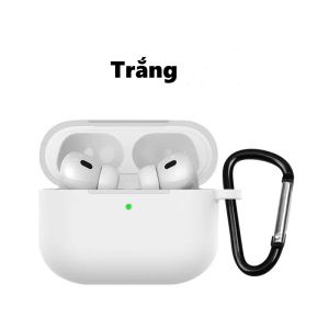 Ốp Bảo Vệ Tai Nghe Airpod 1/2/3/4 Pro1/2/3 - Chất Liệu Silicon Dẻo Dai Bền Bỉ - Tặng Kèm Móc Khóa