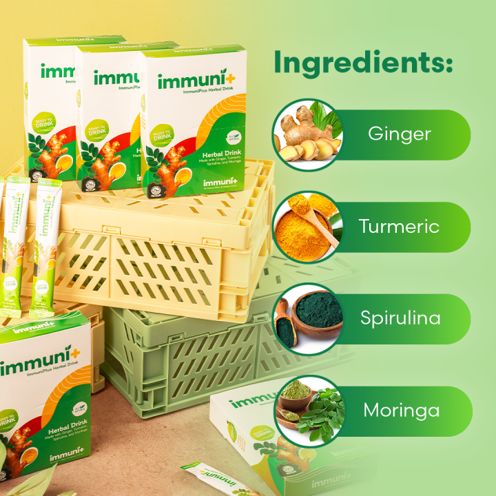 ImmuniPlus Herbal Drink (Immuni+) | 12 Sachets x 12 mL | All-Natural ...