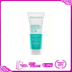 Hanasui Ceramide Probiotics Peeling Gel - Eksfoliasi Gel Wajah Perbaiki Skin Barrier Mencerahkan dan Angkat Sel Kulit Mati Komedo