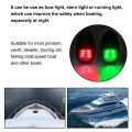 2pcs/set 10V-30V Tegangan Lebar Lampu Peringatan Sinyal Lampu Navigasi LED Lampu Sinyal Kapal Pesiar Lampu pengingat truk-lampu merah dan lampu hijau. 