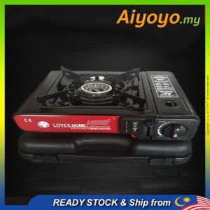 Portable Gas Stove Dapur Gas Steamboat Cooking Burner Butane Gas Camping Hiking Outdoor Picnic Windproof