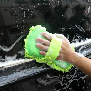 ZEEMIN  Microfiber Car Washer Sponge Cleaning Car Care Detailing Brushes Washing Towel Auto Gloves Styling Accessories