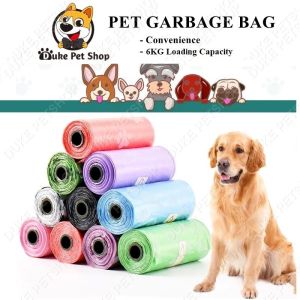 Pet Garbage Bags Colored feet Printed Dog Trash Poop Bag Clean Garbage Bags