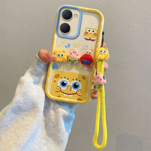 LIFEBELLE For Vivo Y03 Y03t Y18 Y18s Y28s 5G Phone Case Silicone Case Cute Cartoon Phone 3D Doll Case Mobile Phone Strap