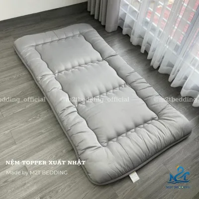 Nệm topper xuất Nhật M2T Bedding 9cm - Topper cao cấp sử dụng làm nệm đa nặng nệm văn phòng dã ngoại ký túc xá