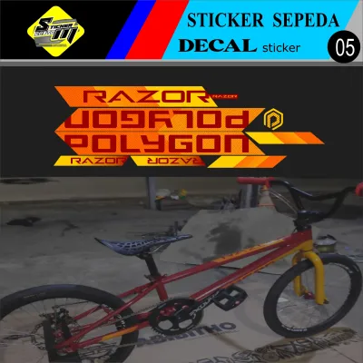 STICKER SEPEDA POLYGON RAZOR ACESORIS SEPEDA
