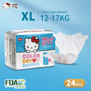 Hello Kitty CLASSIC Baby Diapers (NB - XL) – ultra-thin dry breathable pull-ups.