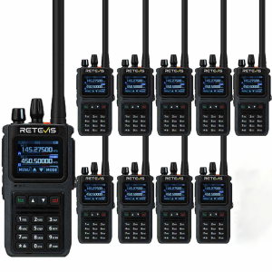 Retevis C1 5W Dual Band VHF/UHF Two Way Radio Long Range Handheld RadioChip Noise Reduction IP67 WaterproofVOX for Outdoor Camping Outdoor Rescue Construction Sites Security Emergency