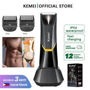 Kemei KM-3208 Pubic Hair Trimmers Electric Shaver Vagina Painless Bikini Body Epilator Hair Remover Machine Rechargeable