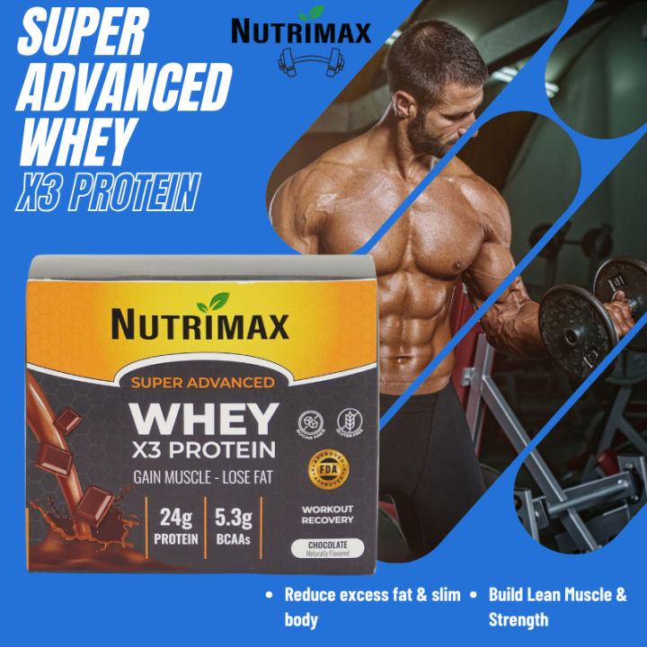 Super Advanced whey x3 Protein Reduce Excess Fat Muscle Gain Whey ...