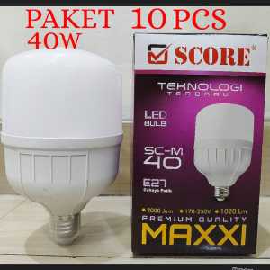 Lampu LED Bohlam LED Cahaya Putih MAXXI Low Voltase 5W 10W 15W 20W 30W 40W 50W PAKET 10PCS