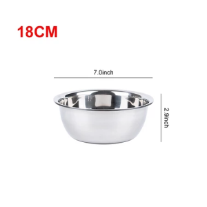 Heavy Duty Stainless Steel Mixing Bowls Set Thick Commercial Grade Salad Bowls BakingCooking Food