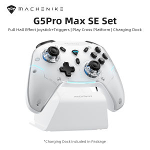 Machenike G5 Pro Max Bluetooth Wireless Controller Gamepad With Charging Dock Hall Effect Joysticks Hall Trigger mechanical buttons 6-GYRO Motion Control Support For PC Switch TV Tablet