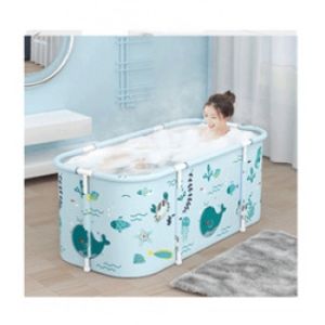 LZD  Bath Bucket Insulation Large Foldable Bath Barrel Bath Barrel Bath Bucket Sweat Steaming Bathtub Oval Bath Bucket