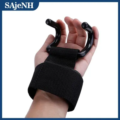 SAjeNH Dây đeo cổ tay không phân biệt giới tính dùng cho tập tạ tại phòng gym găng tay móc hỗ trợ cầm nắm chắc chắn trong tập luyện