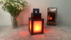 Creative Lantern Decor Lamp RGB Night Light Bedroom Atmosphere Light With Remote