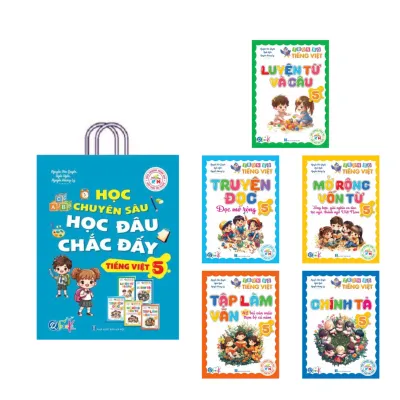 SÁCH - [ Lớp 5 ] - Kết Nối Tri Thức - ( Bộ 5 quyển ): Học chuyên sâu học đâu chắc đấy Tiếng Việt 5