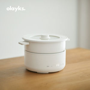 【Janpanse Olayks】Household Multi-Functional Split Electric Hot Pot 3l Wok Electric Cooking Pot Cooking And Frying Electric Pot Porridge Pot Soup With Reservation Function