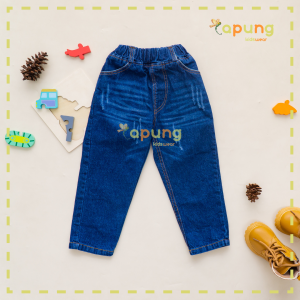 (capung kidswear) Celana Panjang Jeans Anak Ripped Wisker 1-6 tahun