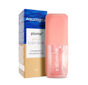 Aqualogica Peach Vanilla Plump+ Pouty Li-pH Gloss with Strawberry & Hyaluronic Acid (5 ml Peach Vanilla)
