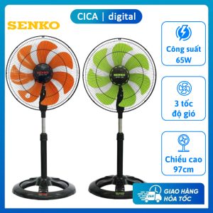 Quạt điện đứng SENKO LTS1636 Công suất 65W với 7 cánh làm mát mạnh và đều hơn 3 tốc độ làm mát Quạt lỡ Senko LTS1636 Quạt lửng Senko LTS1636
