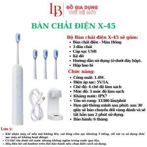 [Xả Hàng 25-29/12] Bàn chải điện iCare X-45 bàn chải đánh răng 4 chế độ 3 cấp độ rυng kháng nước IPX7 thế hệ mới