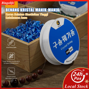 Bingolife Benang Elastis Korea Benang Kristal Transparan Benang Elastis Kristal Benang Manik Benang Gelang Manik Manik Kristal DIY Benang Buatan Tangan Perhiasan Buatan Tangan Benang Perhiasan Kecerahan Tinggi Tahan Aus