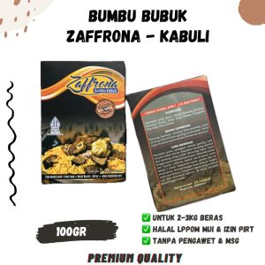 BUMBU ZAFFRONA KABULI 100gram Instant Masak Kering Praktis Nasi Kebuli zafron zaffron halal non msg