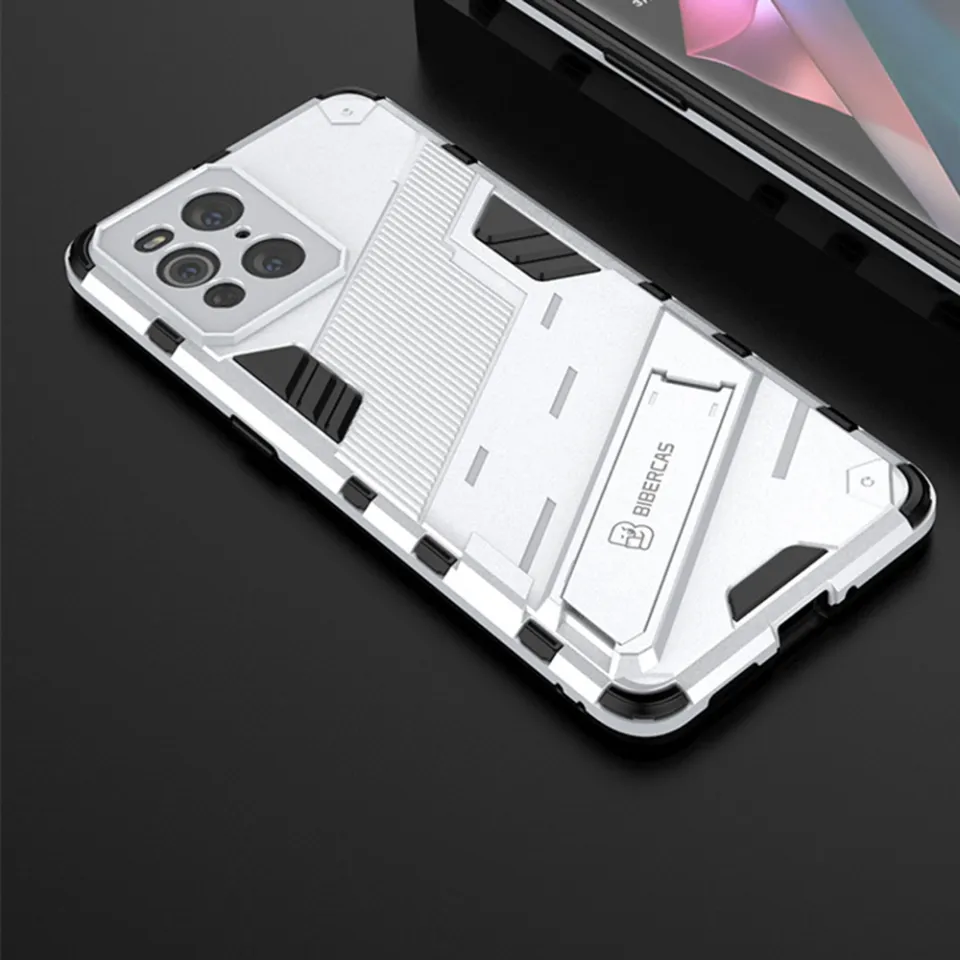 UFLAXE Shockproof Hard Case for OPPO Find X3 Find X3 Pro Full Protection  Back Cover Durable Armor Punk Case anti-shock Protective Casing with