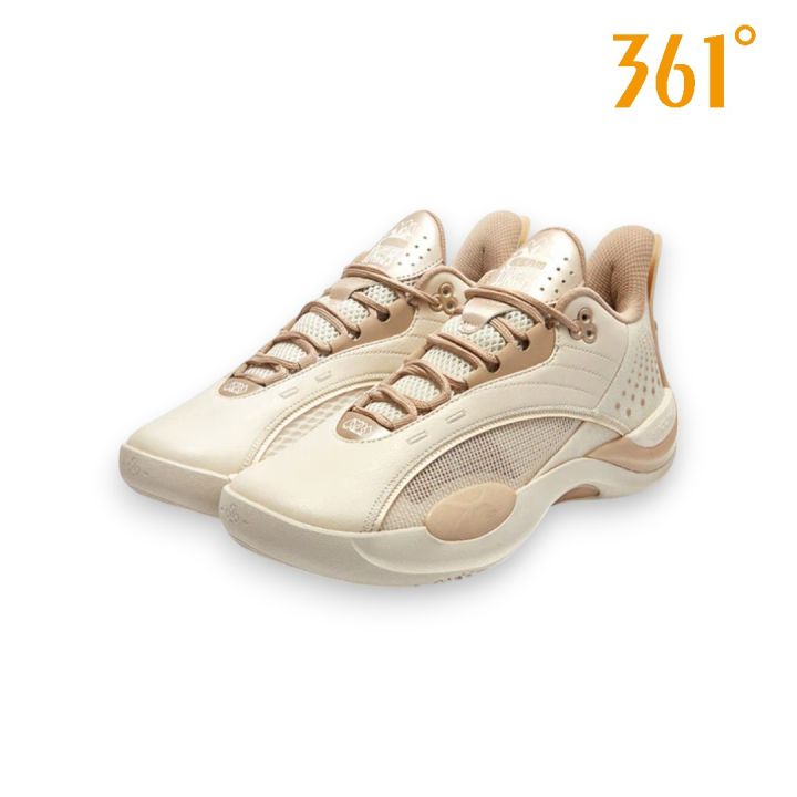 361 Degrees Team Joker "Champagne" Basketball Shoes Sago/Frosted Almond Men W572511105-2