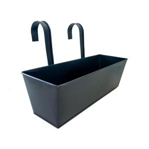 Large Hanging Flower Pot for Balcony or Deck Railing Planter Box for Herbs and Flowers Countryside Styles Holder