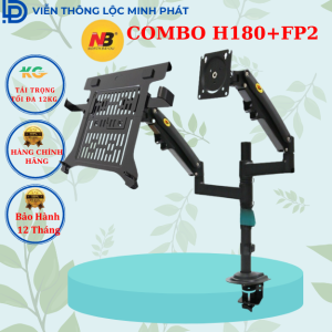 H180 + Fp2 - Combo Giá đỡ Laptop/ Macbook 10-17" inch - Giá đỡ màn hình máy tính 22-32inch