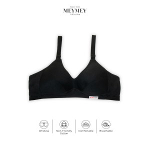 Mey Mey BH Sport Pakaian Dalam Wanita Remaja Dewasa Warna Hitam
