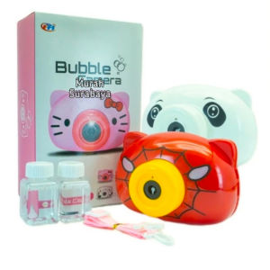 Mainan Camera Gelembung Sabun Karakter Lucu Viral Bonus Isi Ulang Sabun FU 1144 | Mainan Harga Murah Bahan Plastik Macam Macam Karakter Yang Lucu Dan Keren | Mainan Kamera Hello Kitty Bubble Camera Game