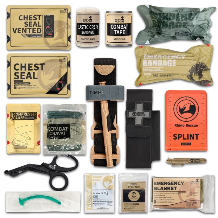 Combat Survival Gear Kit: Rhino Rescue Tactical Trauma Kit For ...