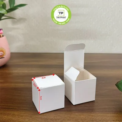 Set 5 cái Hộp giấy vuông (trắng) đựng quà tặng phụ kiện thời trang mỹ phẩm...(nhiều kích cỡ)