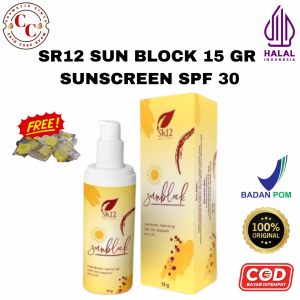 Sunbclock SR12 SPF 30 Untuk Melindungi Kulit DarinPaparan Sinar Matahari Anti Belang Semua Kulit ORI