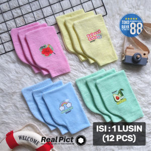 TOKO RAYA 88 1 Lusin Washlap Jumbo Hamdan 15x23 cm Waslap Handuk Lembut Bayi Anak Dewasa LAK-HD01