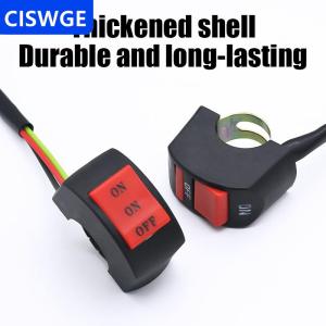 [COD] CISWGE Motorcycle Modification Switch Handlebar Switch Led Headlight Modification Double Flash On Off Button